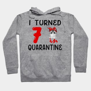 I Turned 7 In Quarantine Funny Cat Facemask Hoodie